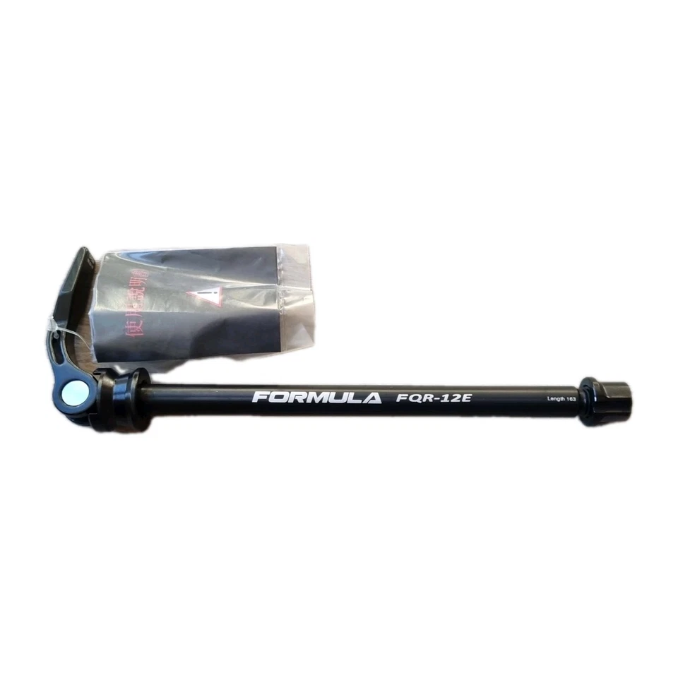 FORMULA THRU-AXLE FQR-12E, REAR 12MM 163mm X M12 X P 1.5 FOR SHIMANO E-THRU - Image 1 of 4