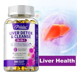 28-in-1-Leber-Entgiftung und -Reinigung 1430 mg – Apfelessig – Leberreparatur - Bild 1 von 13