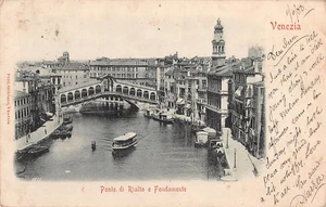 AK - ITALIEN - VENEDIG - PONTE DI RIALTO - UNGETEILTE RÜCKSEITE - POSTED 1900 - Bild 1 von 2