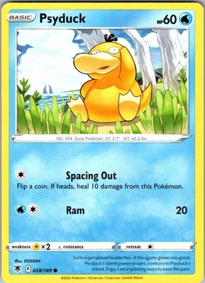 Psyduck 028/189 Common Regular SWSH10: Astral Radiance NM - Image 1 of 2