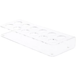 Plymor Klar Acryl Display für 12 Runde Lippenstift Tuben, 1,5" Höhe x 9,5" Breite x 4" Tiefe - Bild 1 von 2