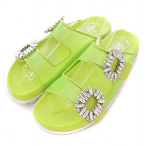 ROGER VIVIER Sandals Women's Size 40 Green - Picture 1 of 7