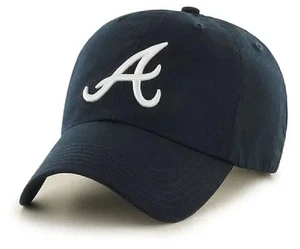 ATLANTA BRAVES NAVY BLUE HAT MVP AUTHENTIC MLB BASEBALL TEAM ADJUSTABLE NEW CAP - Picture 1 of 3