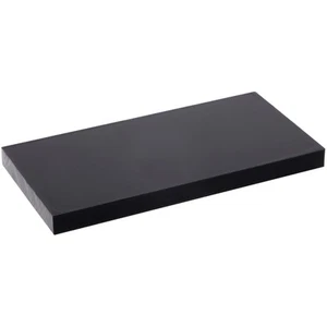 Plymor Black Acrylic Rectangular Display Base, 3" W x 1.5" D x 0.25" H - Picture 1 of 1