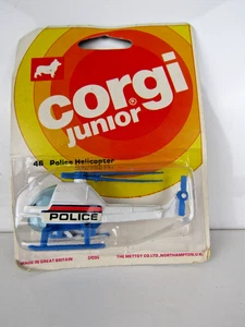 CORGI JUNIORS 46 POLIZEIHUBSCHRAUBER. Neuwertig versiegelt in Blase - Bild 1 von 2