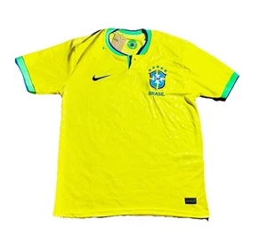 Maglia Calcio 2022-23 Nike Uomo Brasile Home Giallo M Medium Brasil Nuova con etichette - Foto 1 di 9