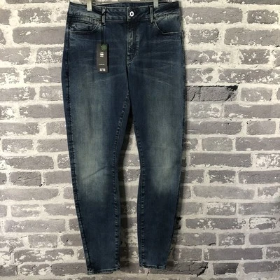 Pantalones de mezclilla elásticos súper ajustados azules 34x32 en forma de RAW de G-Star índigo Foto 1 de 4