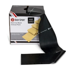 Körpersport Übungsband, 6 Zoll x 50 yd. - Profi Trainingsgurt für Zuhause - Bild 1 von 15