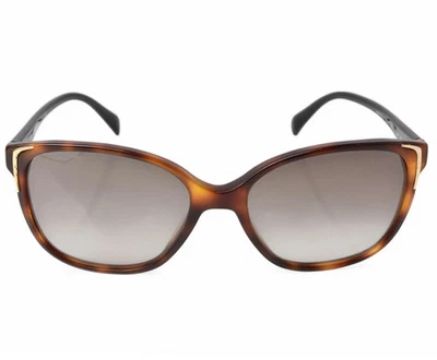 PRADA SPR01O-A Cat  Sunglasses Tortoise Frame Brown Red Temples Authentic - Image 1 of 4