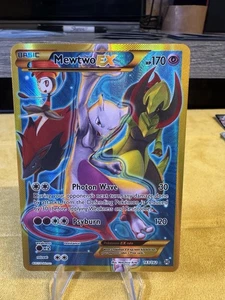 Mewtwo EX 163/162 Full Art Secret Rare Break through Pokemon Card 63 - Picture 1 of 2