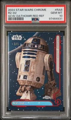 2024 Topps Chrome Star Wars Galactic Civil War R2-D2 #RA8 Red Refractor /5 - Image 1 of 2