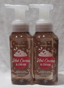 Bath & Body Works Gentle & Clean Foaming Hand Soap Lot Set 2 HOT COCOA & CREAM - Picture 1 of 4