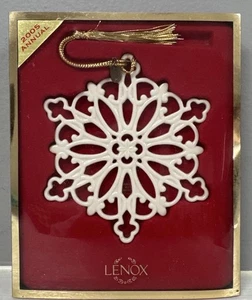 Lenox Annual 2005 Snow Fantasies Schneeflocke Ornament neu im Karton alter Lagerbestand - Bild 1 von 3