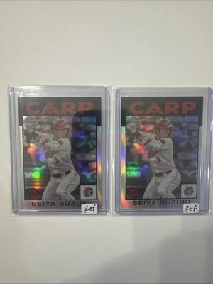 2) 2021 Topps Chrome NPB Seiya Suzuki 1986 Refractor ROOKIE Card RC #86-SS Carp - Image 1 of 2