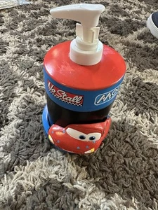 Disney Pixar Lightning McQueen Lotion Seife Pumpflasche Badezimmer Keramik - Bild 1 von 13