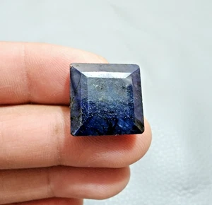 Increíble joyería de piedras preciosas sueltas cuadradas facetadas de zafiro africano de 39 quilates para anillo - Imagen 1 de 4