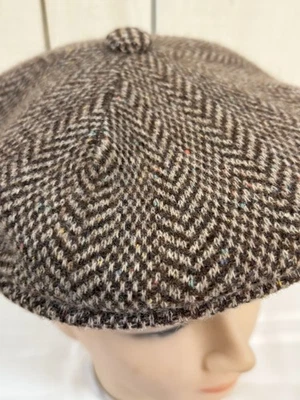 Gorra Kangol Marrón Espiga Talla Grande Noticias Niño Gorra Plana Mezcla Lana Foto 1 de 4