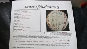Cleveland Indians Greats signiert Baseball JSA zertifiziert Barker Rosen Thornton - Bild 1 von 10