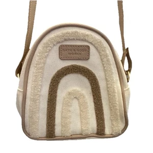 Bath & Body Works Vintage Creme Umhängetasche Kinder Tasche Weich Struktur Retro - Bild 1 von 5