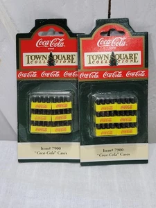 Accessori Collezione Piazza della Città Cola-Cola - Cassa Miniatura Gialla 1992 NUOVA - Foto 1 di 5