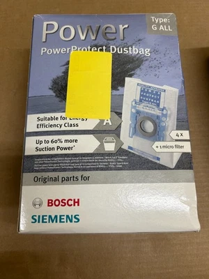 Bosch Siemens Type G ALL Vacuum Bag Large 5L Capacity - 4 Pack (New) - Image 1 of 2