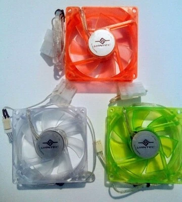 Vantec Spectrum UV Reactive Computer Case Fan 80mm 8cm 12V 2.40W - Image 1 of 4