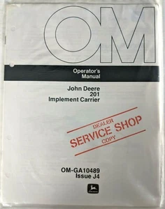 Porta attrezzi John Deere 201 vintage operatori manuale rivenditore copia agricoltura - Foto 1 di 2
