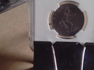 1861 Great Britain hàlf Penny ngc ms 61 - Picture 1 of 5