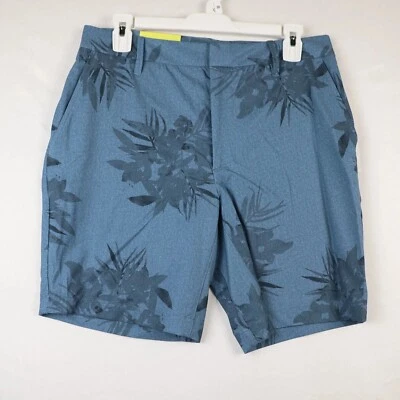 Mens All in Motion Golf Shorts Blue Floral Hawaiian Tech Performance Stretch 36" Foto 1 de 4