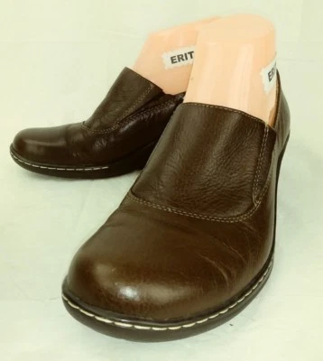 Softspots 7708900 Womens Shoes Loafers US 8.5 M Brown Leather Wedge Heels 398 - Image 1 of 4