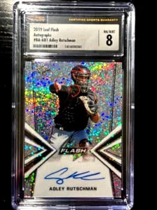 2019 LEAF FLASH AUTO ADLEY RUTSCHMAN CGC CALIFICADO 8 - Imagen 1 de 3