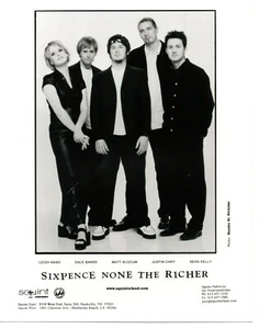 SIXPENCE NONE THE REICHER 8 X 10 S/W ORIGINAL SQUINT ORIGINAL PROMO PRESSEFOTO - Bild 1 von 1