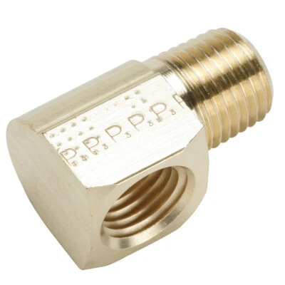 Parker 2202P-6-6 Street Elbow 90 Deg 3/8 Female X 3/8 Male Brass  In Lots of 10 - Image 1 of 3