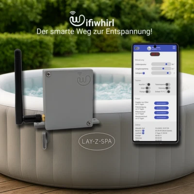 WifiWhirl WLAN-Modul für Bestway® Lay-Z-Spa™ Whirlpool – Steuerung per Web-App