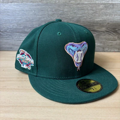 Parche gorra ajustada Arizona Diamondbacks 7 3/4 verde New Era Serie Mundial 2001 Foto 1 de 4