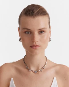 MIMCO Sputnik Necklace Silver BNWT - Picture 1 of 4