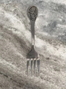 Vintage Tommee Tippee Bear Child’s Stainless Fork 5 1/4” Korea - Picture 1 of 5