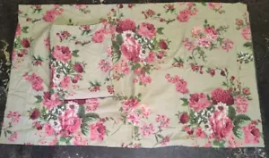 Home Trends Pair Roses Pillow Shams King Size - Picture 1 of 12