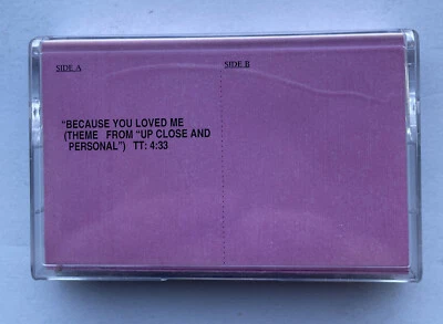 CELINE DION Because You Loved Me PROMO CASSETTE ~ VERY RARE ~ NEW - Image 1 of 4
