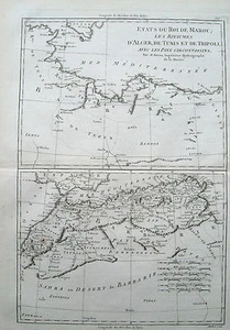 Africa, Marruecos. R. Bonne, Map Original, 1780 - Picture 1 of 1