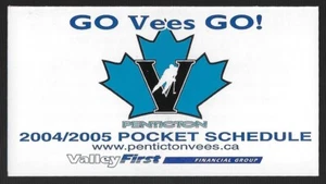 2004-05 Penticton Vees BCHL Hockey Schedule !!! Boston Pizza - Picture 1 of 1