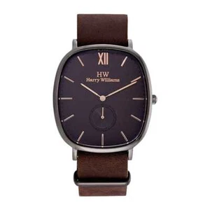 NEW HARRY WILLIAMS Watch Male Leather - HW-X2435M-14 - Bild 1 von 1