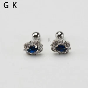 2-4 Pcs Stainless Steel Fashion CZ Flower Stud Earrings Ring Piercing Men Women - Picture 1 of 32