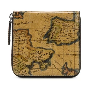 Patricia Nash Zip-Around Leather Case Manicure Set - European Map - New - Picture 1 of 4