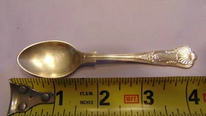 VINTAGE EPNS MADE IN RYALS ENGLAND "KING" 4 3/8" DEMITASSE SPOON EXCELLENT!! - Picture 1 of 6