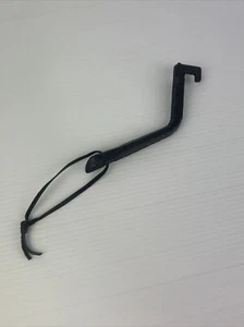 Cast Iron Pot Lid Lifter Vintage Tool Leather Strap Old Metal - Picture 1 of 19