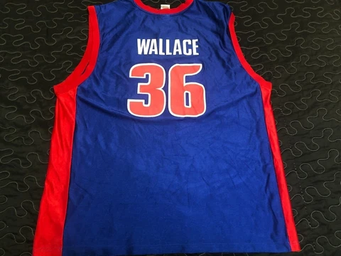Vtg RASHEED WALLACE #36 Detroit Pistons Jersey Mens Adult 2XL XXL NBA Brand Cover