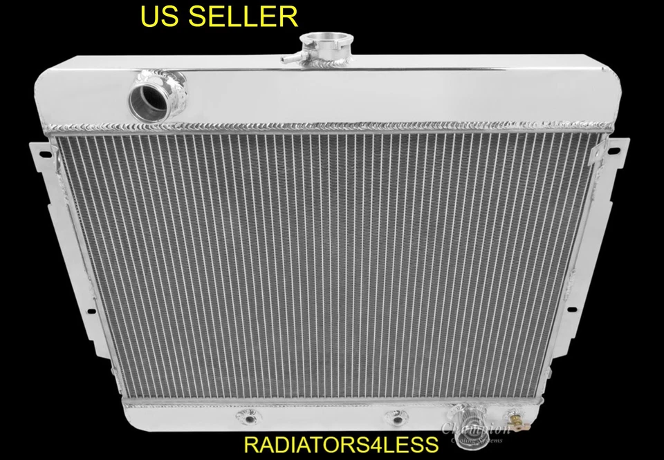 RADIADOR DE ALUMINIO CHAMPION 4 FILAS 1969 1970 CAPRICE IMPALA BEL AIR CHEVY GM CARS Foto 1 de 4