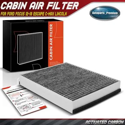 Filtro de aire de cabina de carbón activado para Ford Focus 12-18 Escape C-Max Lincoln MKC Foto 1 de 4