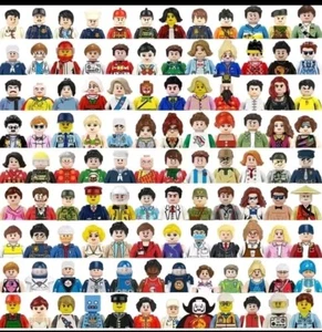 LEGO bundle 100 random figures/people/minfigs With Accessories - Picture 1 of 9